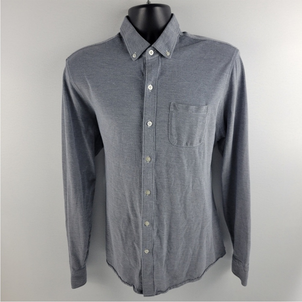 Bonobos Gray Button Down flannel (slim fit pima)
